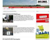 Tablet Screenshot of dielinke-hn.de